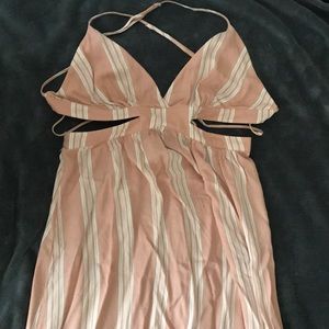 Pink Striped Forever 21 Maxi Dress